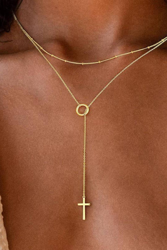 GRACE CROSS NECKLACE