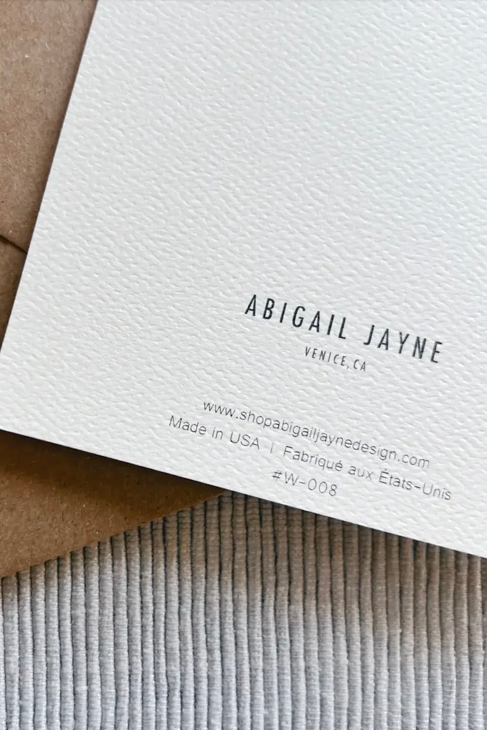 FRENCH ENGAGEMENT CARD