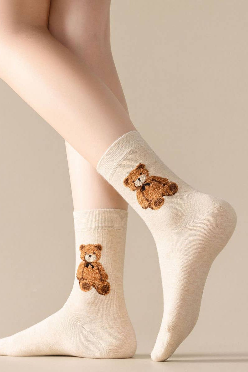 THE BEAR SOCK - BEIGE