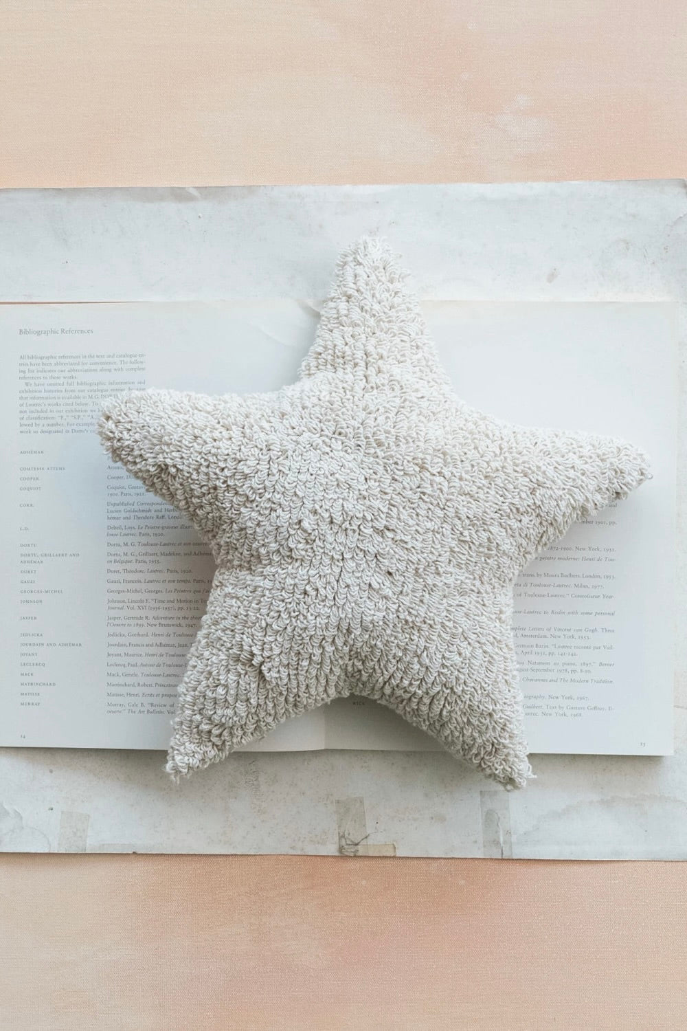 COTTON TUFTED STAR SHAPED PILLOW
