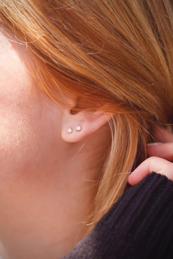 MAY MARTIN - CZ STUD EARRINGS