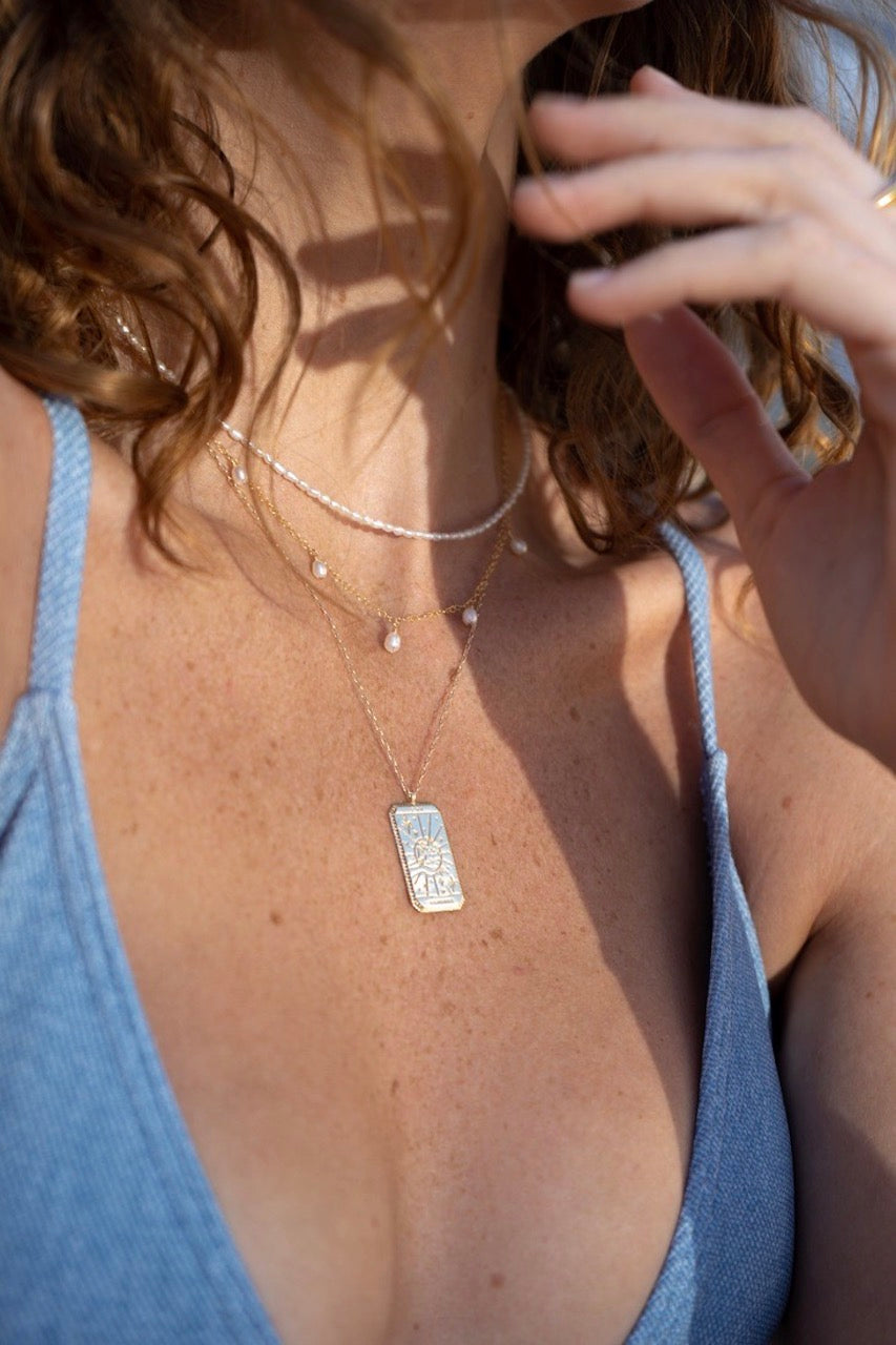 MAY MARTIN - FIVE PEARL NECKLACE