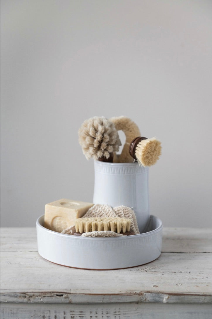 BEECH WOOD DISH BRUSH - ROUND