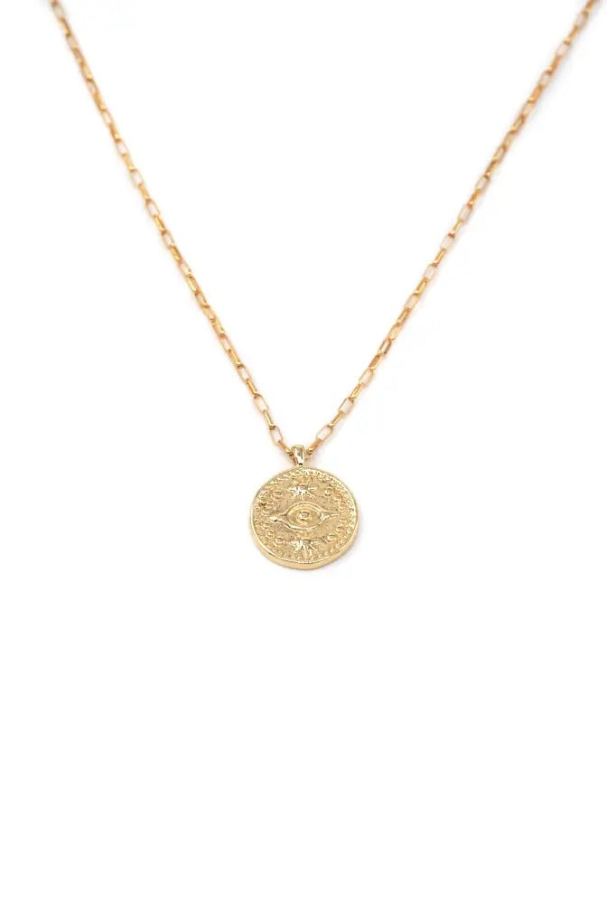 MAY MARTIN - BABY LINK W/ EVIL EYE COIN