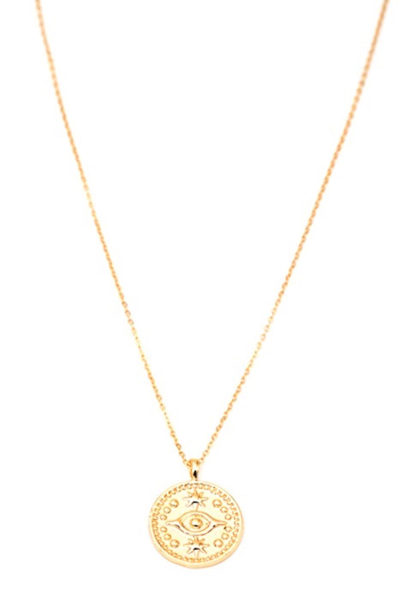 MAY MARTIN - EVIL EYE COIN NECKLACE