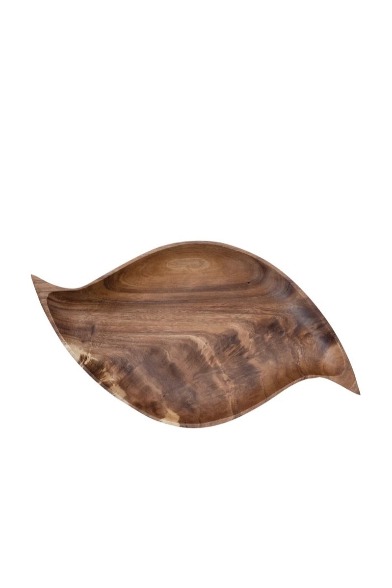 ACACIA WOOD ABSTRACT SHAPED TRAY