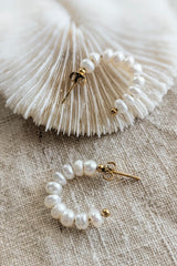 BOEM COLLECTION - TESSA PEARL HOOPS