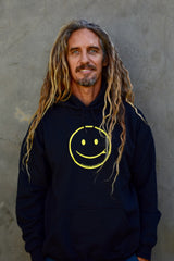 RMS SMILEY HOODIE 2.0 - BLACK W/YELLOW