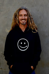 RMS SMILEY HOODIE 2.0 - BLACK W/WHITE