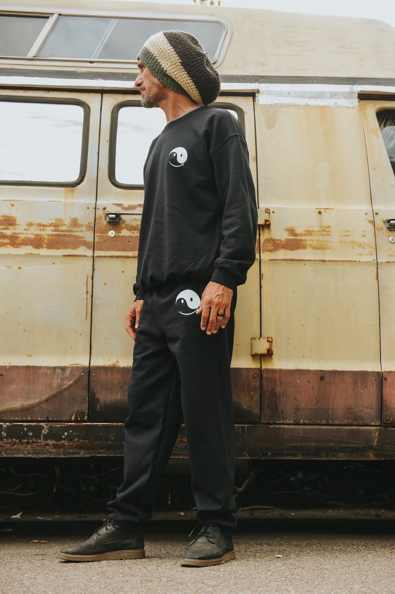 RMS SMILEY YANG CREWNECK- BLACK