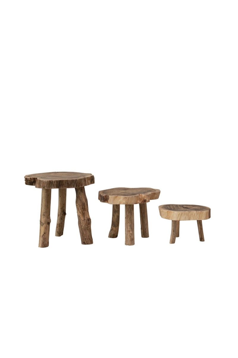 MADRE DE CACAO LIVE EDGE WOOD PEDESTAL