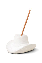 PADDYWAX - COWBOY HAT INCENSE HOLDER - WHITE