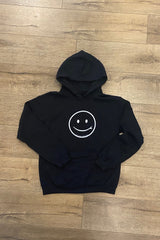 RMS SMILEY HOODIE 2.0 - BLACK W/WHITE