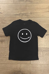 RMS SMILEY TEE - TODDLER/YOUTH - BLACK