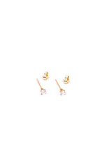 MAY MARTIN - CZ STUD EARRINGS