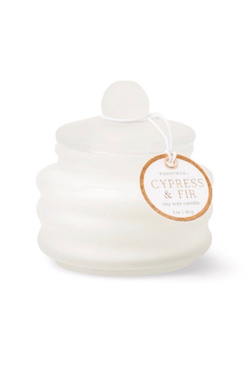 PADDYWAX - BEAM CYPRESS & FIR GLASS CANDLE W/ LID - 3OZ (STORE PICK-UP ONLY)