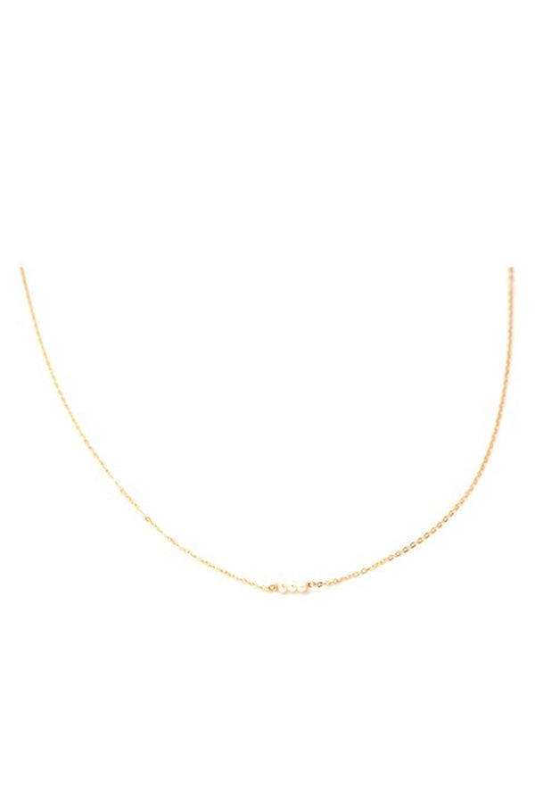 MAY MARTIN - THREE PEARL NECKLACE