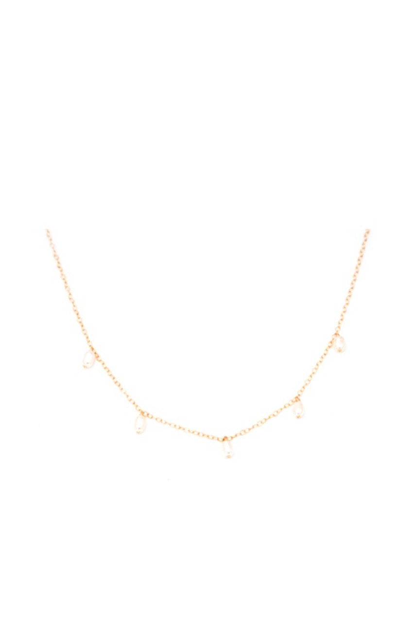 MAY MARTIN - FIVE PEARL NECKLACE