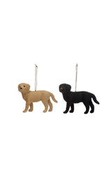 FURRY LABRADOR ORNAMENT
