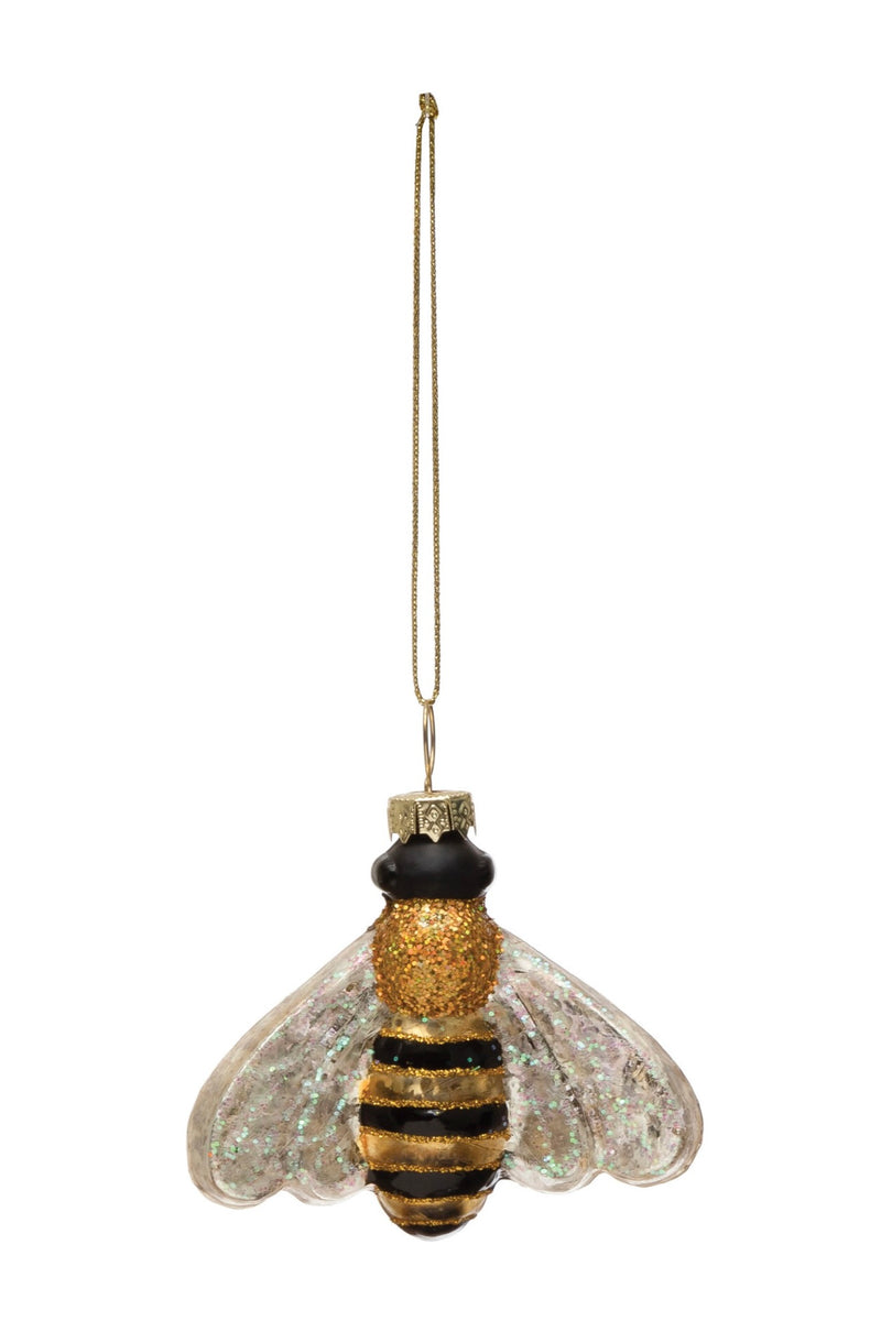 GLASS BEE ORNAMENT