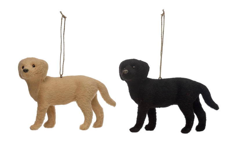 FURRY LABRADOR ORNAMENT
