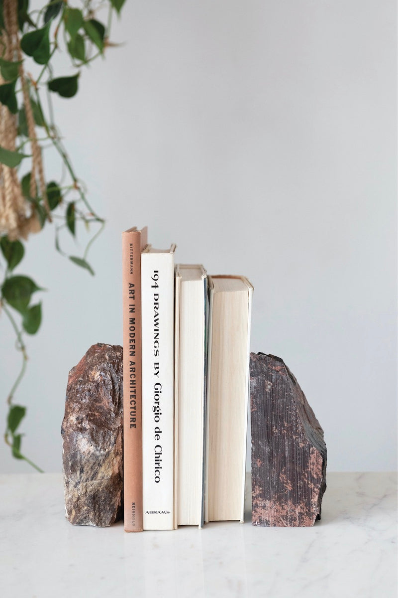 HØM - SOAPSTONE BOOKENDS